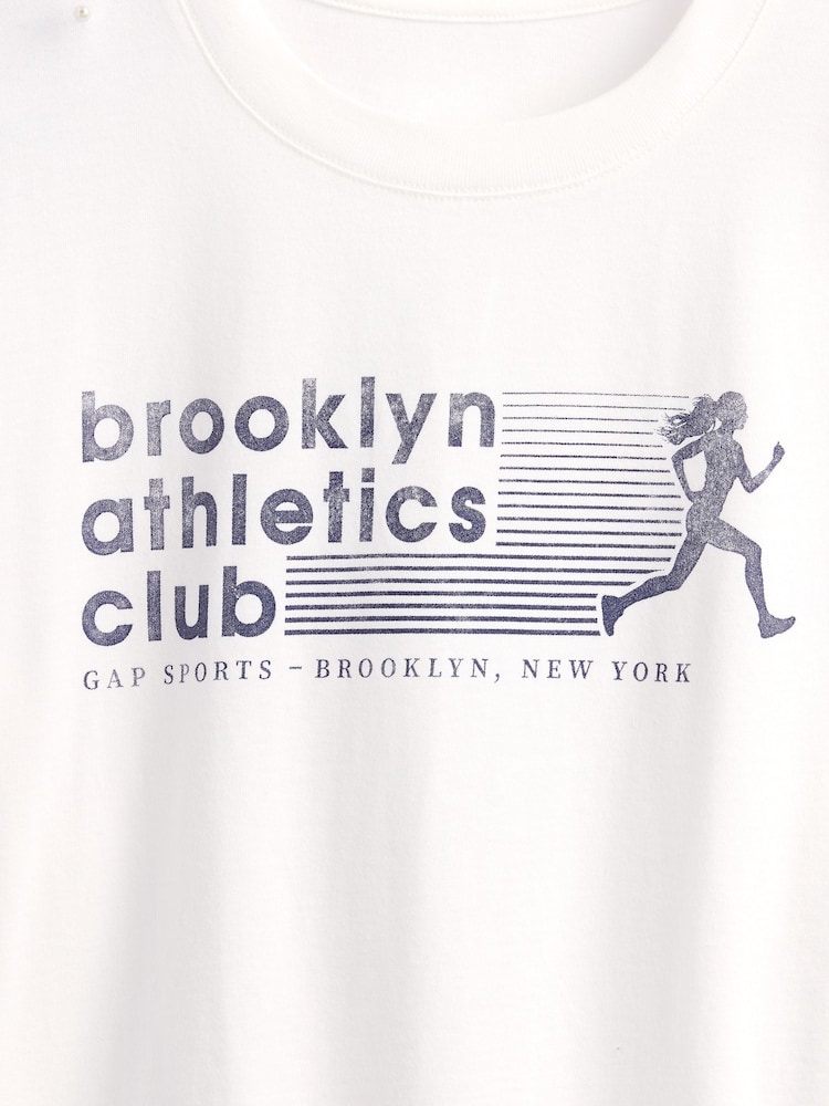 Gap Brooklyn Athletics Club Relaxed Graphic T-Shirt - Slika 3 iz 3