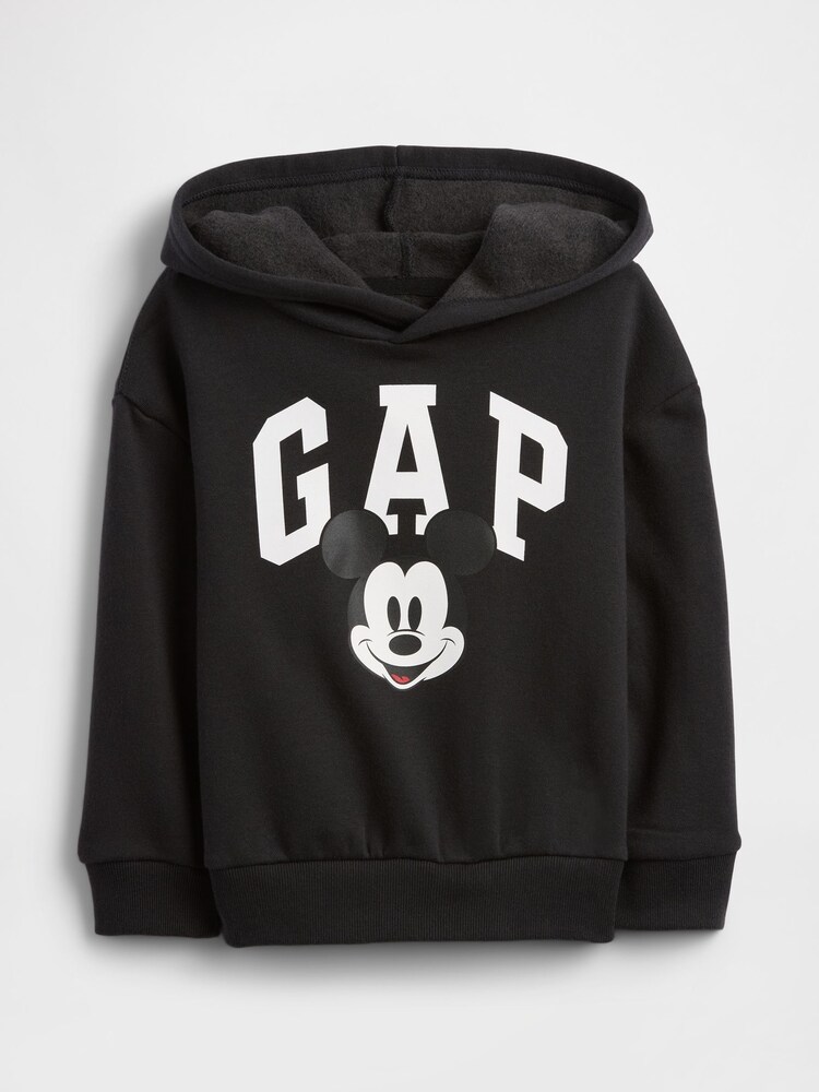 Gap Black Disney Mickey Mouse Relaxed Logo Hoodie (6mths-5yrs) (6mths-5yrs) - Image 1 of 3 Gap Black Disney Mickey Mouse Relaxed Logo Hoodie (6mths-5yrs) (6mths-5yrs) - Image 1 of 3