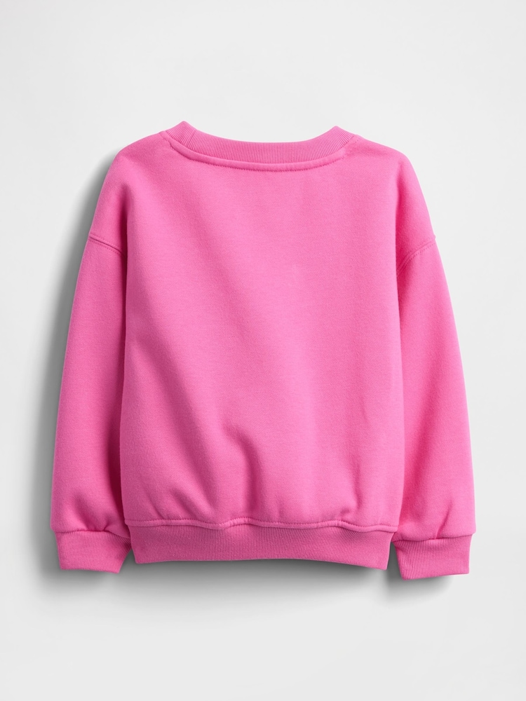 Gap Pink Vintage Soft Logo Sweatshirt (6mths-5yrs) - Image 2 of 3