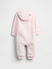 Gap Pink Logo Sherpa One-Piece (Newborn-24mths) (0-24mths) - Image 1 of 3