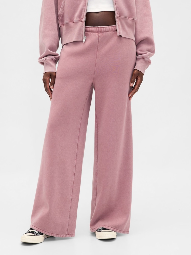 Gap Blush Pink VintageSoft Baggy Wide-Leg Joggers - Image 1 of 5 Gap Blush Pink VintageSoft Baggy Wide-Leg Joggers - Image 1 of 5
