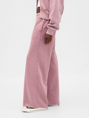 Rosa rubor - Pantalones de chándal baggy de pernera ancha suaves vintage de Gap - Imagen 3 de 5