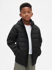 Gap Black Cold Control Puffer Jacket (4-13yrs) (4-13yrs) - Image 1 of 5