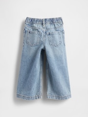Gap Blue Pull On Baggy Wide-Leg Jeans (6mths-5yrs) (6mths-5yrs) - Image 2 of 2