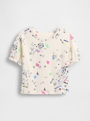 Gap White Disney Ruffle-Sleeve T-Shirt (6mths-5yrs) - Image 3 of 8