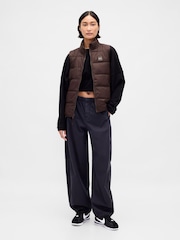 Gap Brown Cold Control Puffer Vest - Image 3 of 4