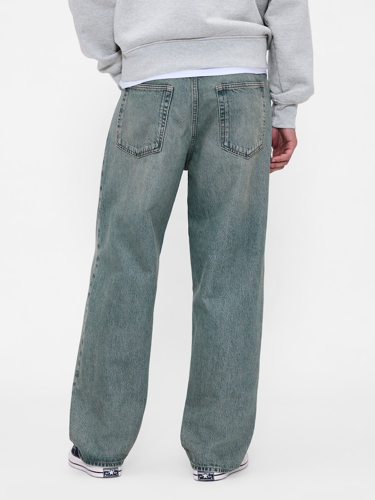 Gap Washed Blue Baggy Jeans - Image 2 of 5