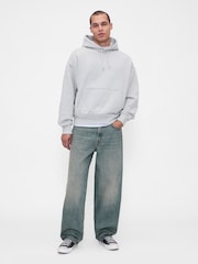 Gap Washed Blue Baggy Jeans - Image 4 of 5
