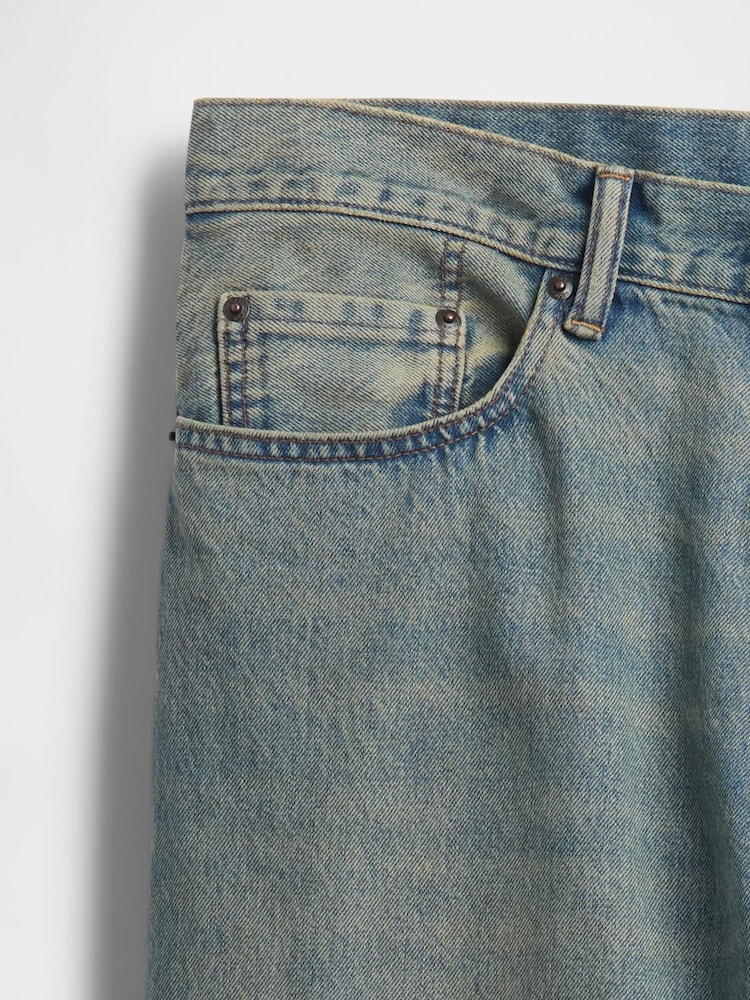 Gap Washed Blue Baggy Jeans - Image 5 of 5 Gap Washed Blue Baggy Jeans - Image 5 of 5