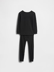 Gap Black Skeleton Brushed Cotton Halloween Pyjamas Set (6mths-5yrs) (6mths-5yrs) - Image 2 of 2