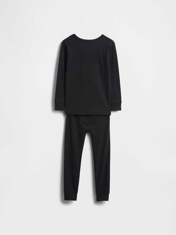 Gap Black Skeleton Brushed Cotton Halloween Pyjamas Set (6mths-5yrs) (6mths-5yrs) - Image 2 of 2 Gap Black Skeleton Brushed Cotton Halloween Pyjamas Set (6mths-5yrs) (6mths-5yrs) - Image 2 of 2