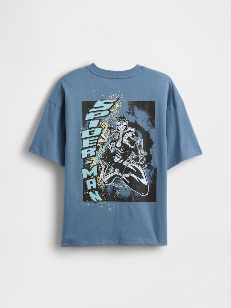 Gap Marvel Relaxed Graphic Short Sleeve T-Shirt (4-13yrs) (4-13yrs) - Imagen 2 de 3
