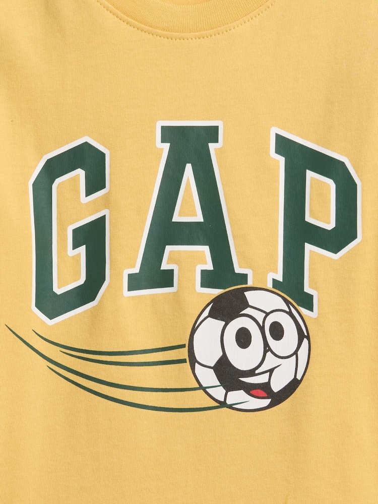 Gap Yellow Graphic Crew Neck Short Sleeve T-Shirt (6mths-5yrs) (6mths-5yrs) - Image 3 of 3