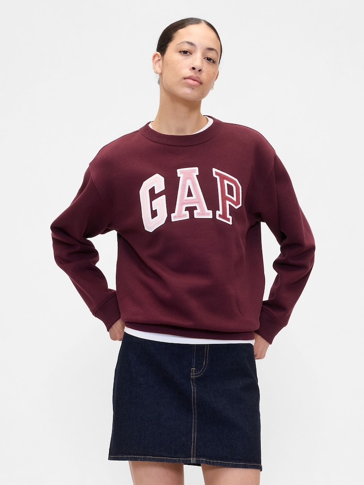 Gap Red Relaxed Logo Sweatshirt - Image 1 of 5
