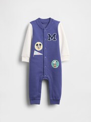 Gap Blue/White Disney Baby VintageSoft Varsity One-Piece (Newborn-24mths) (0-24mths) - Image 1 of 4