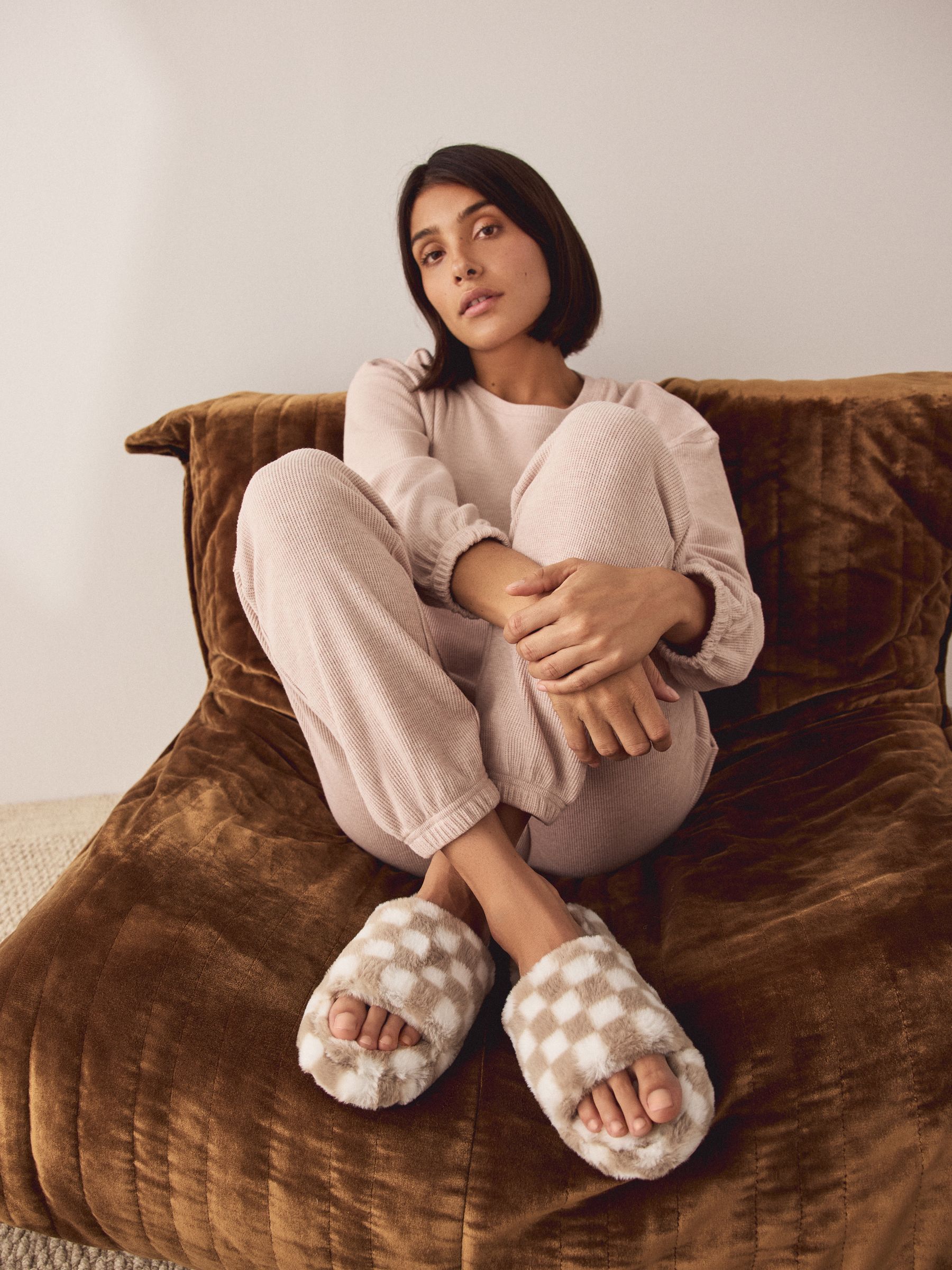 【取引中】 SLIPPER サンダル　チェック柄 W73487s.jpg