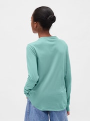 Gap Green Flippy-Sequin Graphic T-Shirt (4-13yrs) - Image 2 of 4