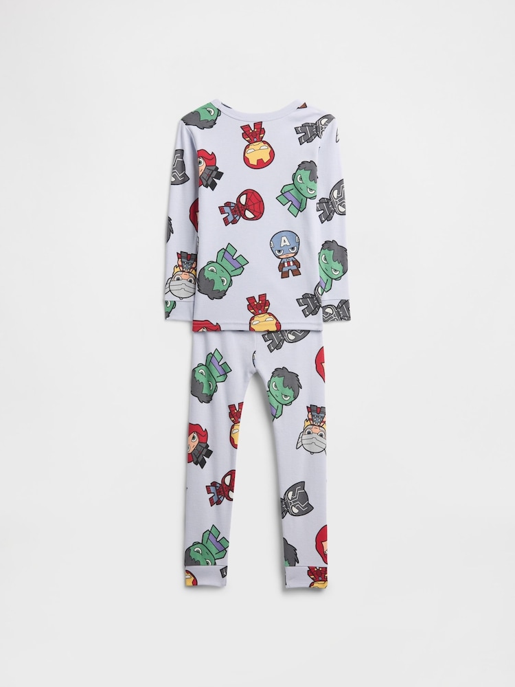 Gap Blue Marvel Avengers Pyjama Set (6mths-5yrs) (6mths-5yrs) - Image 2 of 3