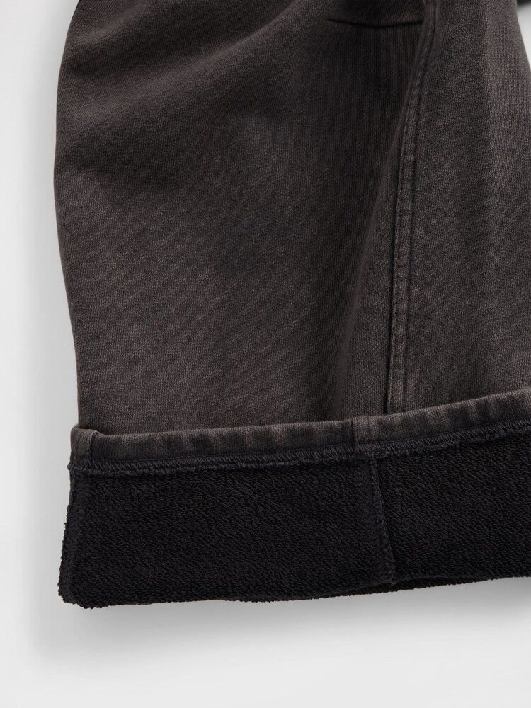 Gap Black Heavyweight French Terry Barrel Joggers - Image 5 of 5