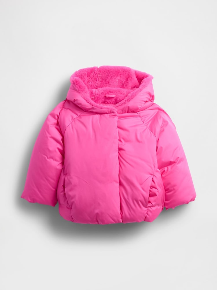Gap Pink Cosy Puffer Jacket - Image 1 of 3