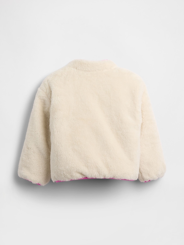 Gap Cream Lightweight Sherpa Reversible Jacket - Image 2 of 3