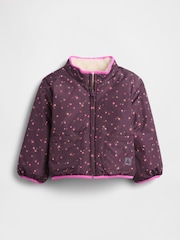 Gap Cream Lightweight Sherpa Reversible Jacket - Image 3 of 3