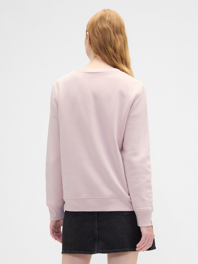 Gap Pink Logo Crewneck Sweatshirt - Image 2 of 5