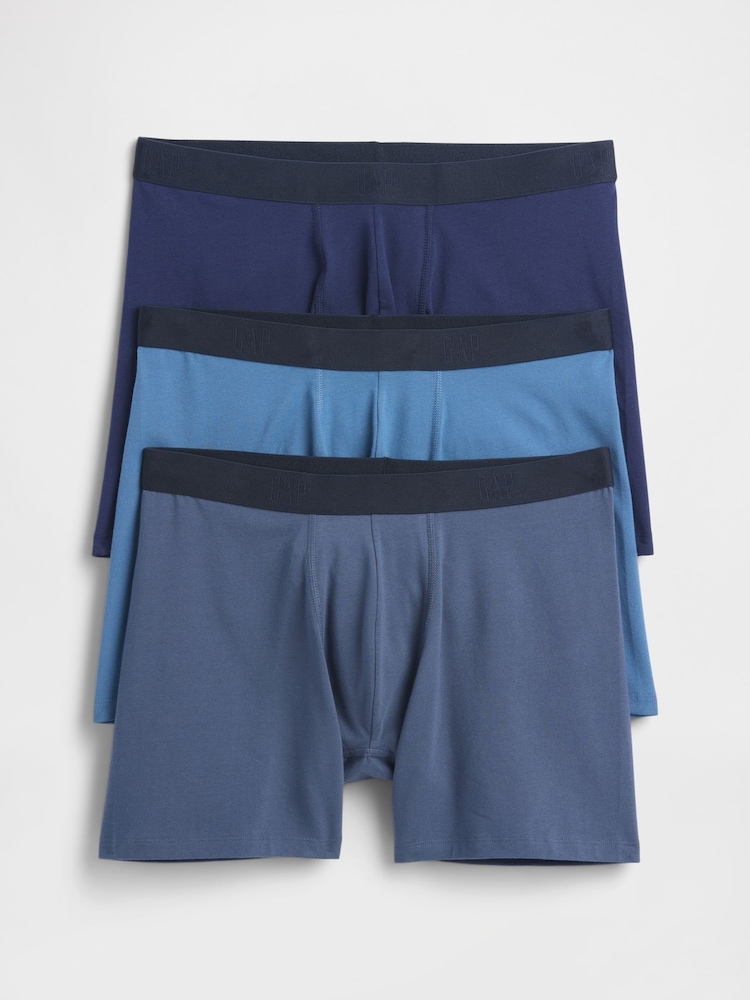 Gap Blue 5 inch Boxer Briefs 3-Pack - Image 1 of 1