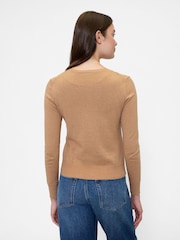 Gap Brown Crew Neck Cardigan - Image 2 of 5