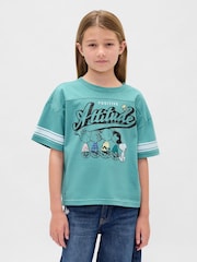 Gap Blue Oversized Graphic T-Shirt (4-13yrs) - Image 1 of 4