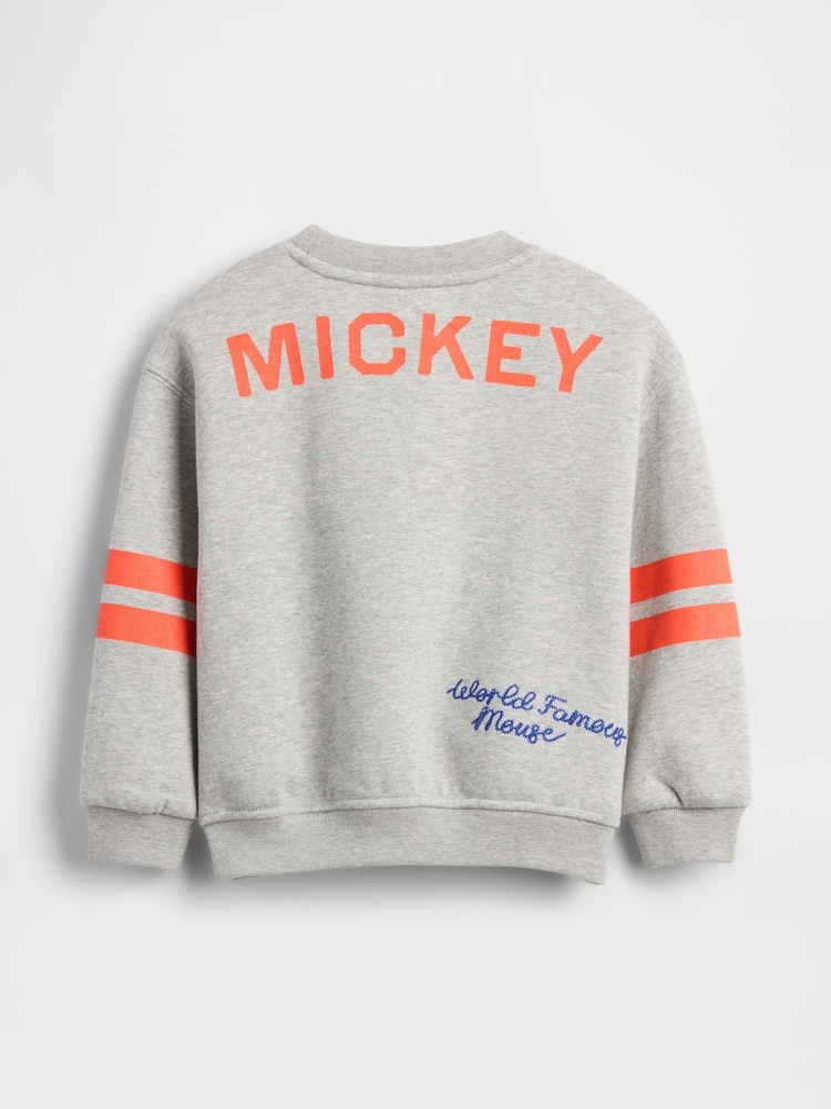 Gap Grey Mickey Mouse Disney Vintage Soft Sweatshirt (6mths-5yrs) (6mths-5yrs) - Image 2 of 2