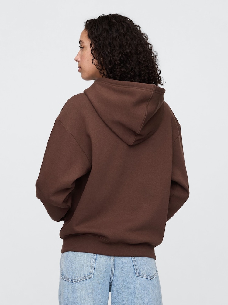 Gap Brown Heritage Zip Up Hoodie - Image 2 of 5