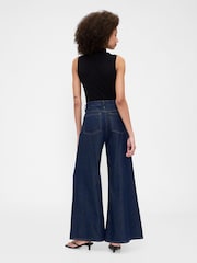 Gap Dark Wash Blue Ultra Soft Pull On Baggy Jeans - Image 2 of 7