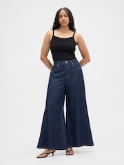 Gap Dark Wash Blue Ultra Soft Pull On Baggy Jeans - Image 5 of 7