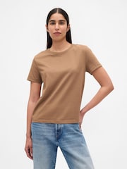 Gap Brown Cotton VintageSoft T-Shirt - Image 1 of 4