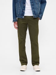 Gap Green Essential Chinos in Straight Fit - Image 1 of 6