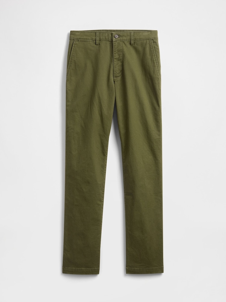 Gap Green Essential Chinos in Straight Fit - Image 6 of 6 Gap Green Essential Chinos in Straight Fit - Image 6 of 6