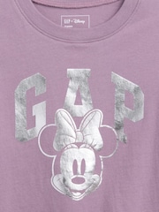 Gap Purple Disney Minnie Mouse Logo T-Shirt (6mths-5yrs) - Image 3 of 3