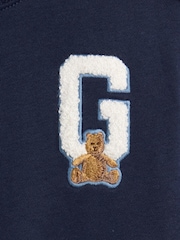 Gap Navy Baby Vintage Soft Varsity Logo Sweat Set (Newborn-24mths) (0-24mths) - Image 3 of 3