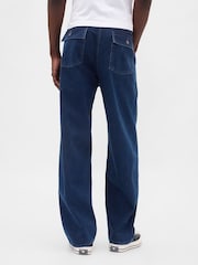 Gap Blue Canvas Baggy Trouser Jeans - Image 2 of 5