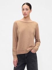 Gap Brown Bella Boat Neck Jumper - Image 1 of 5