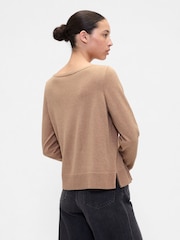 Gap Brown Bella Boat Neck Jumper - Image 2 of 5