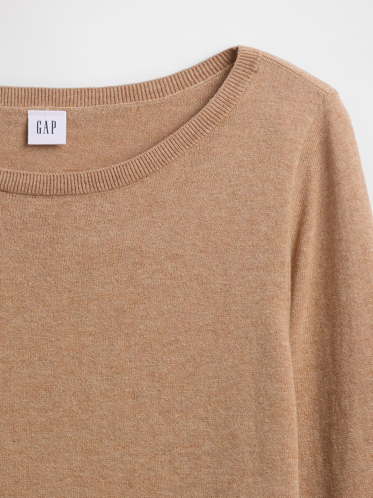 Gap Brown Bella Boat Neck Jumper - Image 5 of 5