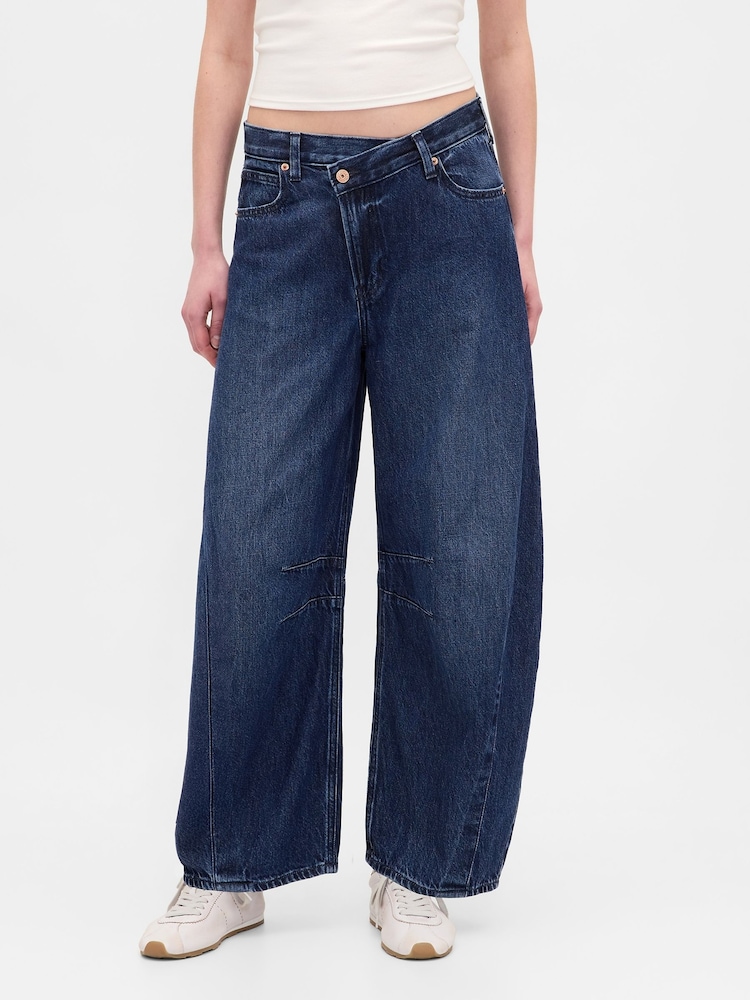Gap High Waisted UltraSoft Crossover Horseshoe Jeans - Bild 1 von 6