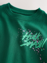 Gap Green Marvel Relaxed Graphic T-Shirt (4-13yrs) - Image 4 of 6