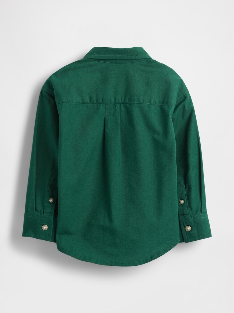 Gap Green Oversized Oxford Shirt (6mths-5yrs) (6mths-5yrs) - Image 2 of 2 Gap Green Oversized Oxford Shirt (6mths-5yrs) (6mths-5yrs) - Image 2 of 2