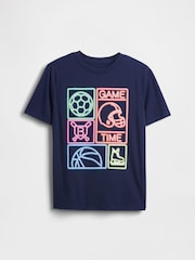 Gap Blue Graphic T-Shirt (4-13yrs) (4-13yrs) - Image 1 of 2