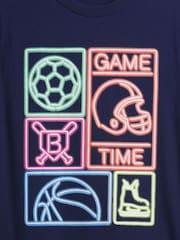 Gap Blue Graphic T-Shirt (4-13yrs) (4-13yrs) - Image 2 of 2