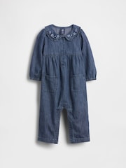 Gap Denim Collared One-Piece (Newborn-24mths) (0-24mths) - Slika 1 iz 4