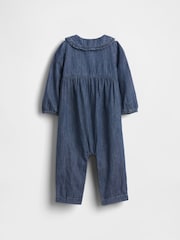 Gap Denim Collared One-Piece (Newborn-24mths) (0-24mths) - Slika 2 iz 4